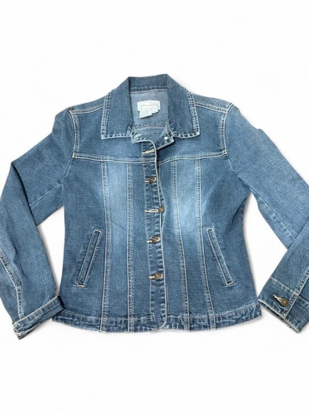 Live a Little Faded Blue Denim Jacket